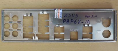 Asus P8P67-M Rev 3.00 Mainboard Blende Motherboard Backplate Abdeckplatte* mbb36 IO-Shield