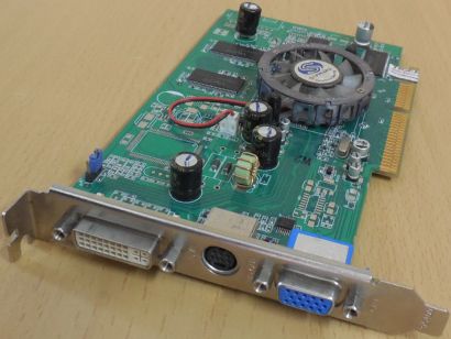 Sapphire Radeon 9600 Pro Advantage 256MB DDR DVI TV-Out VGA RETRO AGP 8X* g754 Grafikkarte