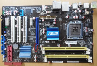 Asus P5Q SE Rev 1.02G Mainboard +Blende Sockel 775 Intel P45 FSB1600 DDR2* m1126