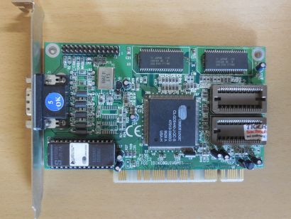 Palit Daytona 32E Cirrus Logic GD-5440 1MB 6Bit VGA Retro PCI Grafikkarte* g758