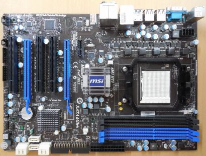 MSI 870A-G54 MS-7599 Ver 3.1 Mainboard +Blende AMD Sockel AM3 DDR3 USB3.0* m1135