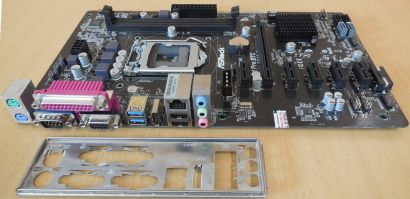 ASRock H81 Pro BTC R2.0 Mining Mainboard Intel Sockel 1150 PCIe DDR3 USB3* m1149