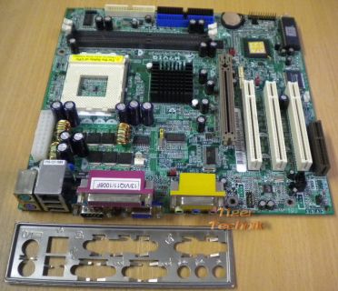 Biostar M7VIQ V1.2 Mainboard + Blende Sockel A 462 FSB266 VGA Sound LAN AGP*m118