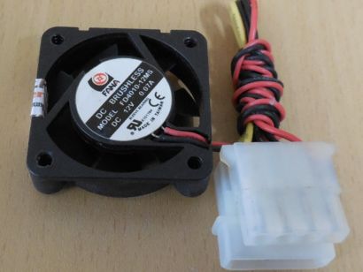 FANA FD4010-12MS Lüfter 40mm DC 12V 0.07A 4-pin Molex Retro Cooler FAN* GL215