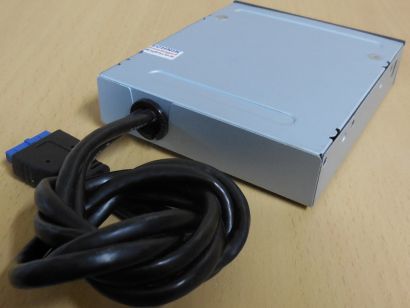 PC 3,5 Zoll Einbauschacht 2x USB3.0 Front Panel schwarz Kabel ca. 55cm* pz1152