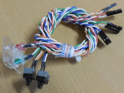 Retro PC Gehäuse Modding Power Schalter Reset Schalter HDD LED Power LED* pz1155