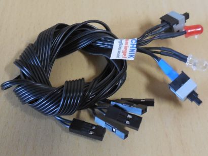 Retro PC Gehäuse Modding Power Schalter Reset Schalter HDD LED Power LED* pz1172