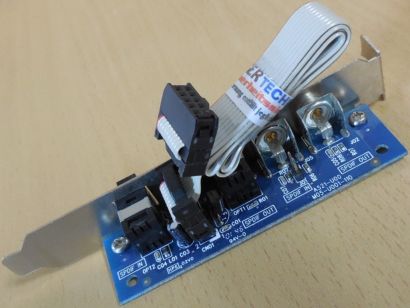 SPDIF In Out Slotblende Slotblech SPDIF bracket Optical Coaxial Modul* pz1176