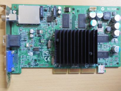 MSI MS-8918 Personal Cinema FX5200 128MB VGA AV Breakout TV Tuner RETRO AGP*g801