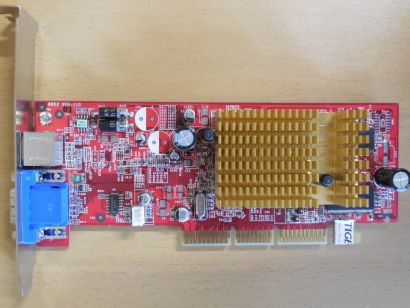 MSI MS-8952 RX9200SE-T128 ATI Radeon 9200 SE 128MB VGA TV-Out Retro AGP* g802