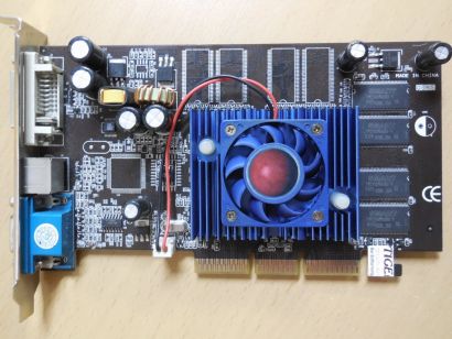 FX5200-DV128 nVidia GeForce FX5200 128MB 128Bit VGA S-Video DVI-I RETRO AGP*g803