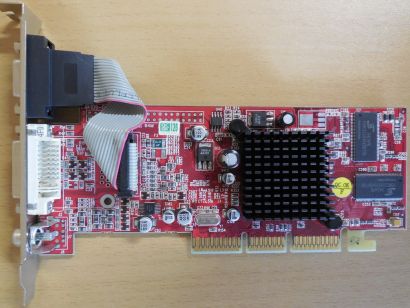 PowerColor RV6DE-NB3 ATI RadeonVE 7000 64MB 64B VGA DVI Composite Retro AGP*g807