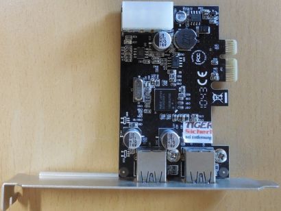 LogiLink PC0054 PCIe x1 2.0 Karte 2-Port USB3.0 + 4-pol Molex intern NEC* sk84