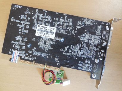 Xelo GF FX5200 nVidia GeForce FX 5200 128MB DDR VGA TV-Out DVI RETRO AGP* g817