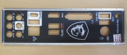 MSI B450 TOMAHAWK MAX II MS-7C02 Mainboard Blende Motherboard IO-Shield* mbb48 Abdeckplatte Backplate