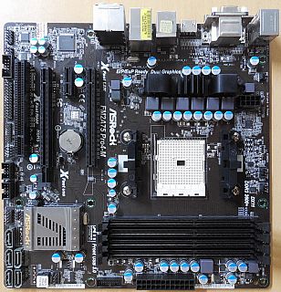 ASRock FM2A75 Pro4-M Rev1.05 Mainboard AMD A75 Sockel FM2 DDR3 USB3.0 HDMI*m1159