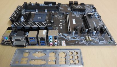 MSI B450-A PRO MAX MS-7B86 Ver 4.1 Mainboard +Blende AMD Sockel AM4 DDR4* m1160