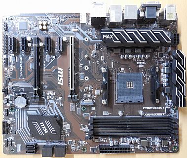 MSI B450-A PRO MAX MS-7B86 Ver 4.1 Mainboard +Blende AMD Sockel AM4 DDR4* m1160