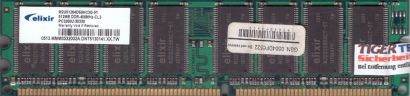 Elixir M2U51264DS8HC3G-5T 512MB DDR1 400 MHz PC3200U-30330 RAM Memory* r1064