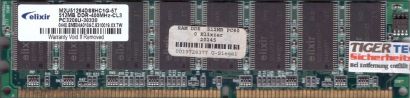 Elixir M2U51264DS8HC1G-5T 512MB DDR1 PC3200U-30330 400MHz RAM Memory* r1066