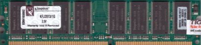 Kingston KFJ2813/1G 9905216-045.A01LF 1GB DDR1 333MHz Arbeitsspeicher RAM* r1090 Kingston KFJ2813/1G 9905216-045.A01LF 1GB DDR1 333MHz Arbeitsspeicher RAM* r1090