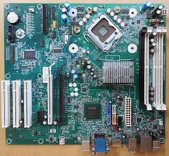 HP Saturn Rev A 462431-001 460963-001 Mainboard +Blende Sockel 775 CMT* m1164