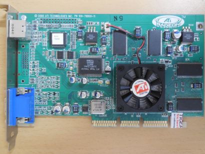 ATI R6 SD32M PN109-76800-11 Radeon 7200 32MB SDR 128B VGA S-Video Retro AGP*g819
