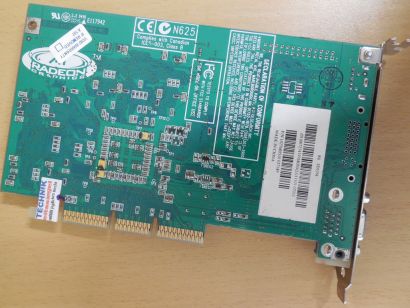 ATI R6 SD32M PN109-76800-11 Radeon 7200 32MB SDR 128B VGA S-Video Retro AGP*g819