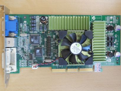 DELL 03J562 nVIDIA P50 GeForce3 Ti500 64MB 128B DVI-I S-Video VGA Retro AGP*g820
