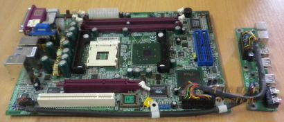 Epox EP-4PGF Mainboard + Blende + EP-XFP Panel für EX5 Barebone Sockel 478 *m136