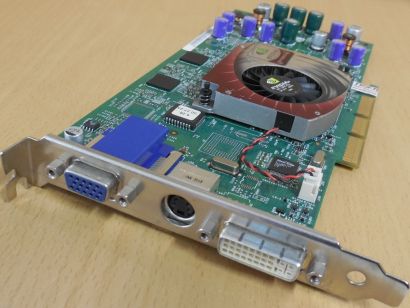 DELL 04N458 nVIDIA P83 GeForce4 Ti 4600 128M 128B DVI S-Video VGA Retro AGP*g823