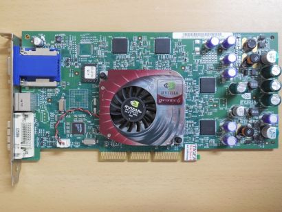 DELL 04N458 nVIDIA P83 GeForce4 Ti 4600 128M 128B DVI S-Video VGA Retro AGP*g823