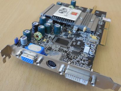 Sapphire ATI Radeon 9600 XT 128M DDR V/D/VO 128MB VGA TV-Out DVI RETRO AGP* g824