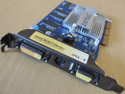 Zotac ZT-52FA250-HSS GeForce FX 5200 256MB 128B VGA S-Video DVI-I Retro AGP*g829