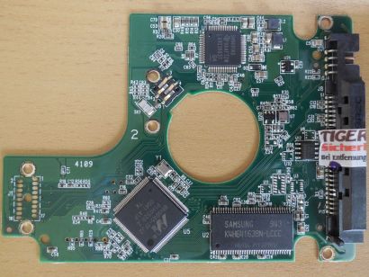 Western Digital Blue WD5000BEVT-22A0RT0 PCB Controller Elektronik Platine* FE306