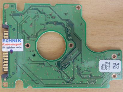 Hitachi Travelstar 5K160 HTS541612J9SA00 PCB Controller Elektronik Platine*FE307
