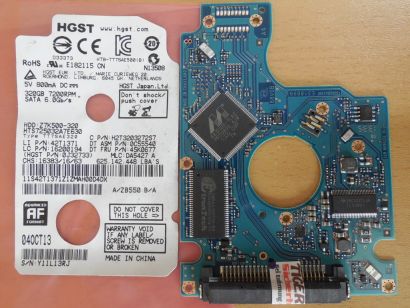 Hitachi Travelstar Z7K500-320 HTS725032A7E630 PCB Elektronik Platine*FE308 Controller