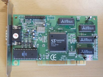 PALIT Daytona 64 S3 Trio64 V2/DX/GX (86c775/86c785) 2MB 64bit VGA RETRO PCI*g836