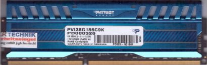 Patriot 8GB Kit 2x 4GB PVI38G186C9K PD000326 DDR3 1866MHz PC3-14900 RAM* r1103