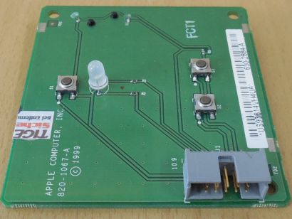 Apple Power MAC G4 820-1067-A 630-2884-A Front Panel Power Schalter LED* pz1223