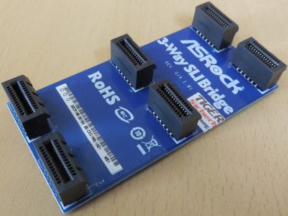 ASRock 3-Way SLI Bridge Rev 1.01 Retro 3-Wege SLI Multi GPU Brücke blau* mbz19