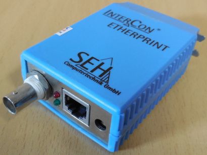 SEH Intercon IC9-ETHERPRINT Print Server Parallel Centronics LAN BNC* dr24