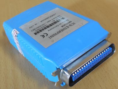 SEH Intercon IC9-ETHERPRINT Print Server Parallel Centronics LAN BNC* dr24