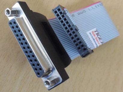 Retro LPT Parallel Port Anschluss 25pin Drucker PC Computer Kabel ca.50cm*pz1236