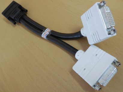HannStar E52534-D 1x DMS-59 zu 2x DVI DVI-I Adapter Y Splitter Kabel NEU* pz1243