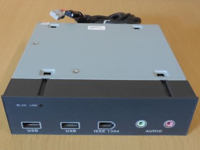 FSC Fujitsu Siemens GS109-5.25-1 USB IEEE1394 FireWire Audio Mic Panel* pz1250