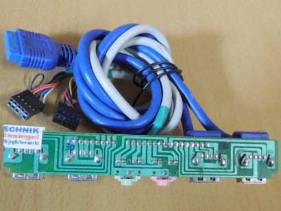LC-Power MB2004-V1 HOPE-DFU-181-8/16P Front IO Panel USB3.0 HD Audio MIC* pz1251