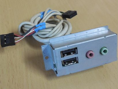 Acer 2J017-003A Retro Front IO Panel 2x USB2.0 Audio MIC Aspire T310 T630*pz1256