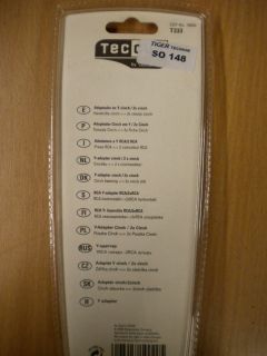 Teccus by Vivanco Audio Y-Adapter 0,2m Chinch Buchse - 2x Chinch Stecker* so148