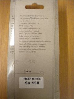 CS ZSS 302 SAT Kabel Anschlusskabel Antennenkabel F-Stecker - F-Stecker 3m so158